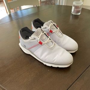 Footjoy Pro SL Sport - White/Orange - 10.5W